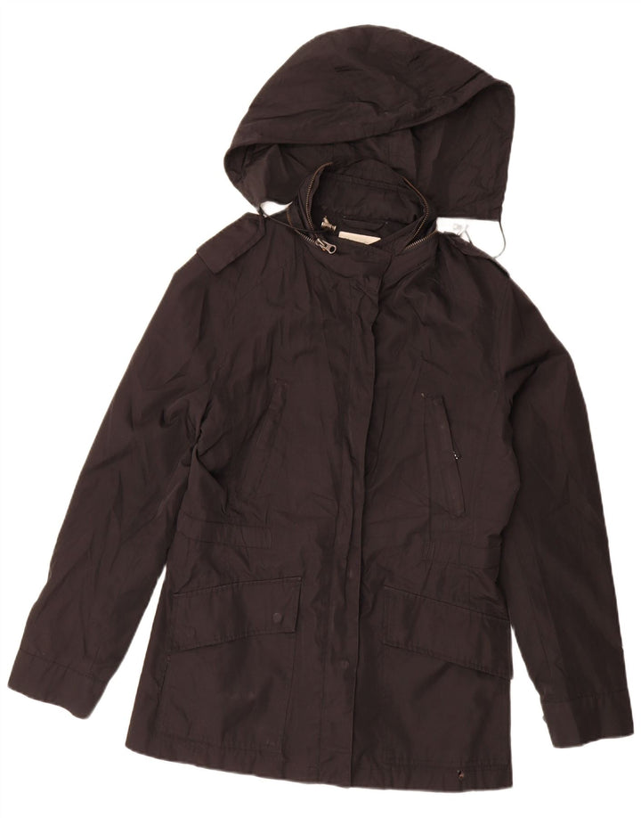 Massimo Dutti Parka con Capucha para Mujer UK 44 Medium Black