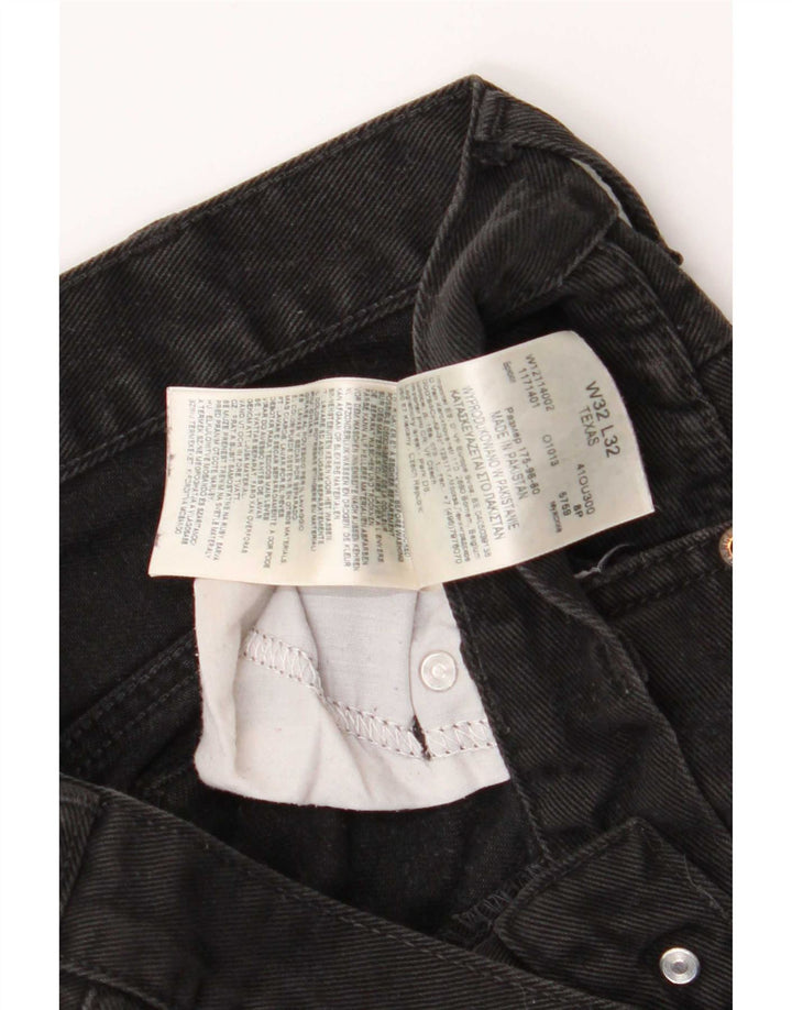 Wrangler Vaqueros rectos Texas para hombre W32 L32 Algodón negro
