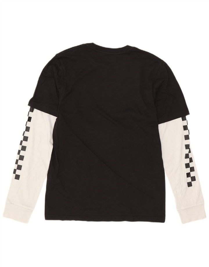 Vans Camiseta gráfica para niños de manga larga 14-15 años XL Negro Colorblock