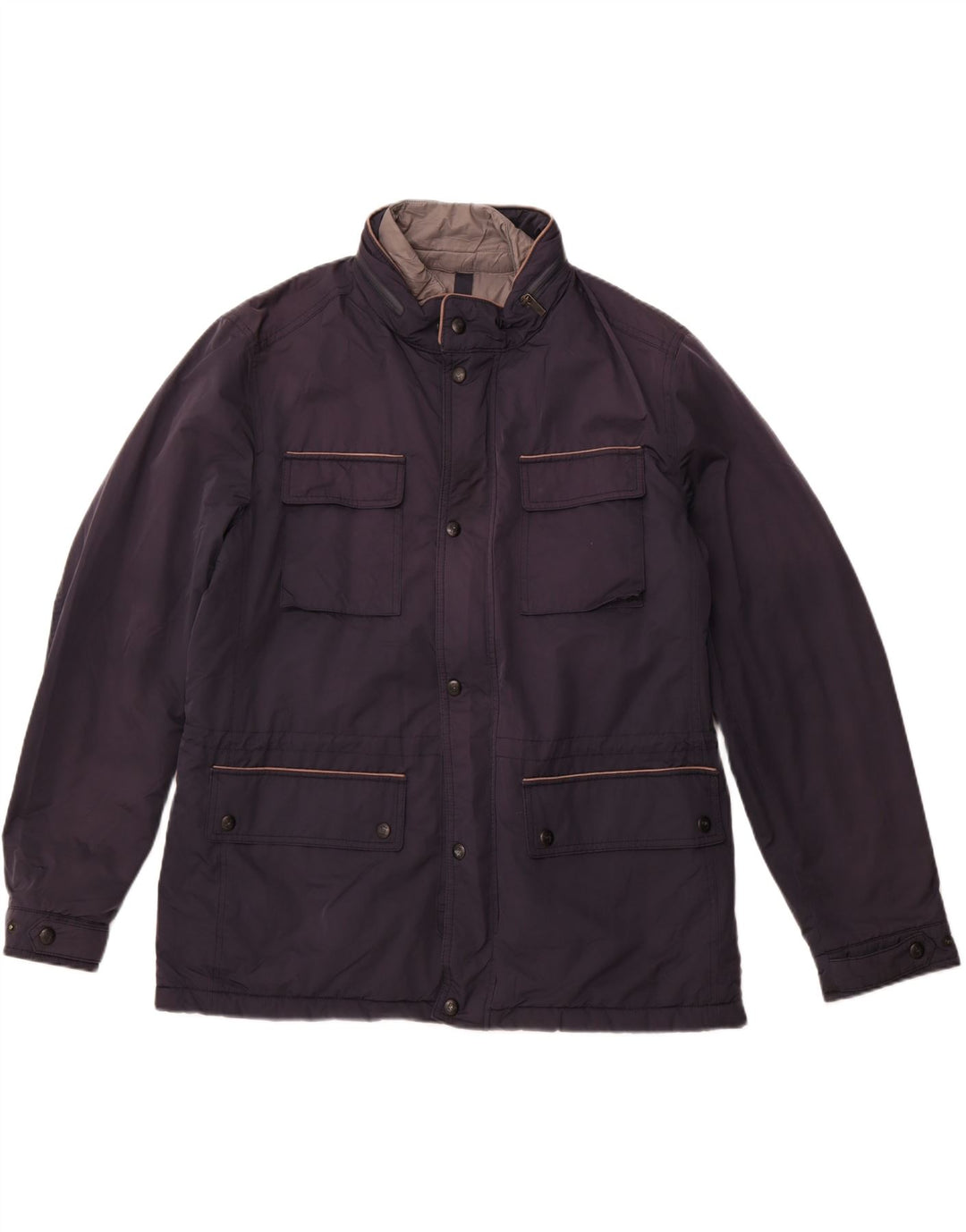 MASSIMO DUTTI Chaqueta utilitaria para hombre ES 44 2XL Azul marino Poliéster