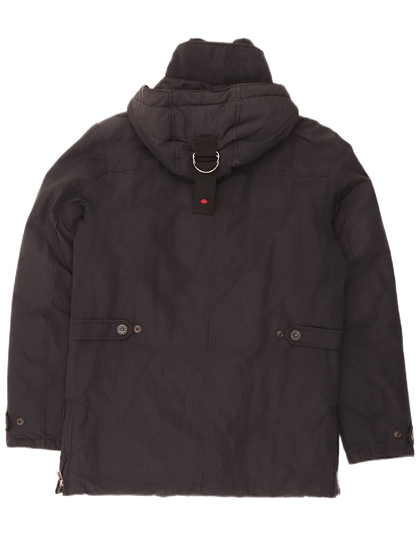 Canadiens Chaqueta acolchada con capucha para hombre IT 48 Mediana Algodón negro