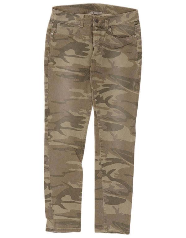 Vaqueros Pitillo Mujer Pinko W27 L28 Algodón Camuflaje Verde