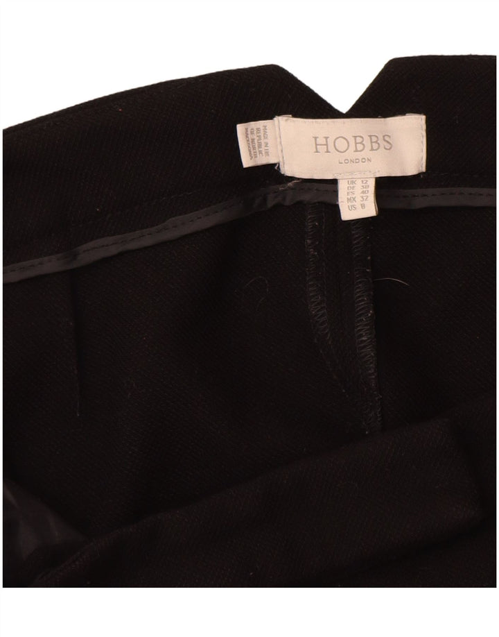Hobbs Pantalones chinos ajustados para mujer UK 12 Medium W32 L26 Poliéster negro