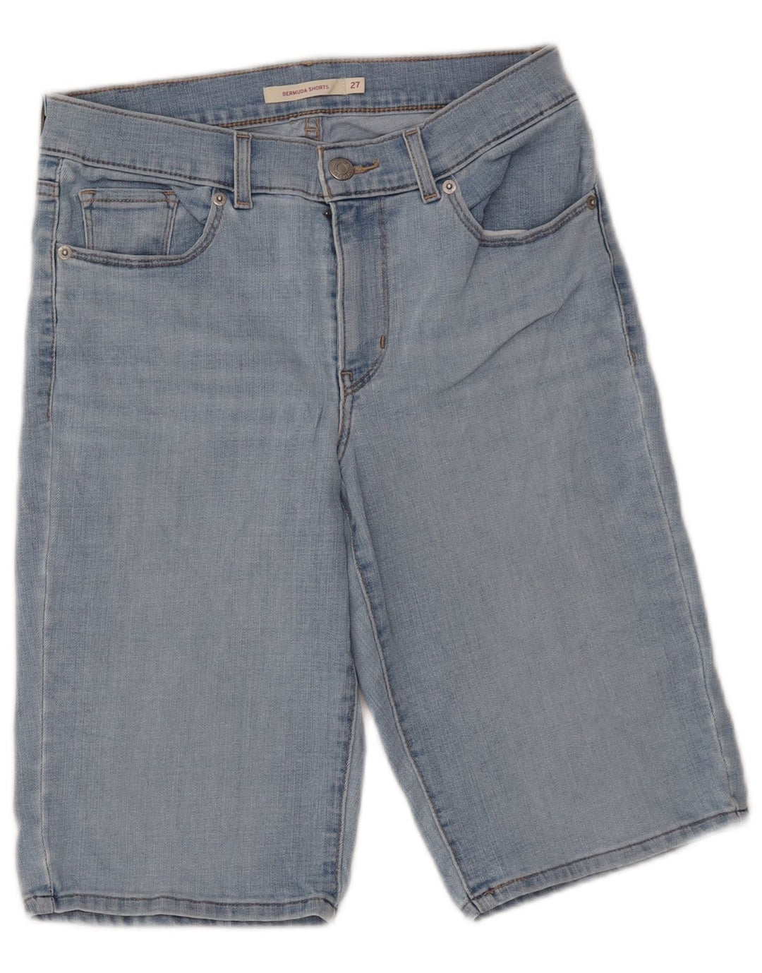 LEVI'S Bermudas Vaqueras Mujer W27 Small Blue Cotton