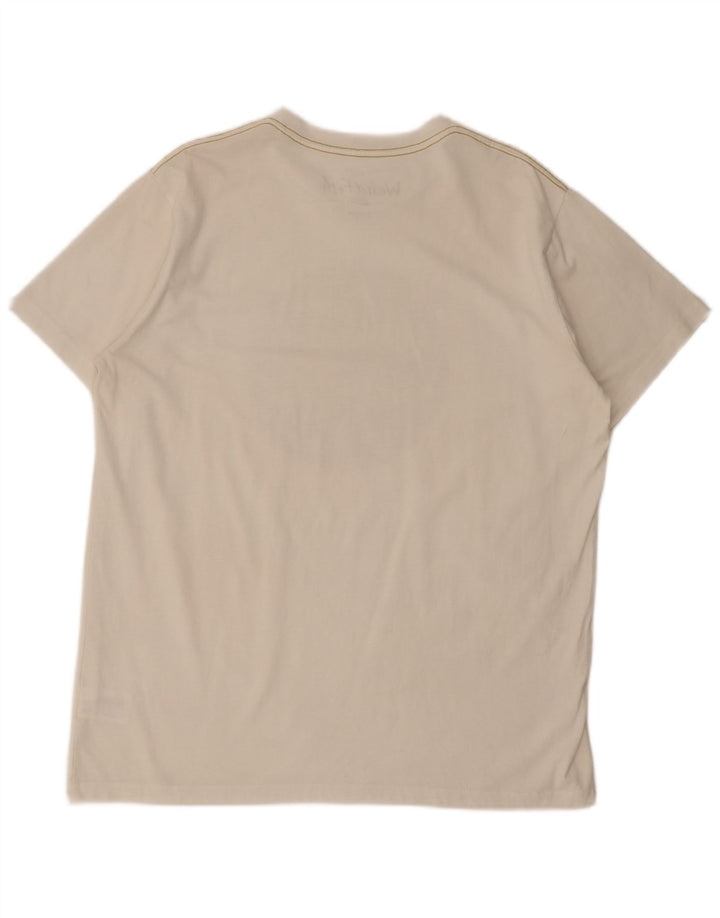 Weird Fish Camiseta gráfica para hombre Top XL Algodón blanco