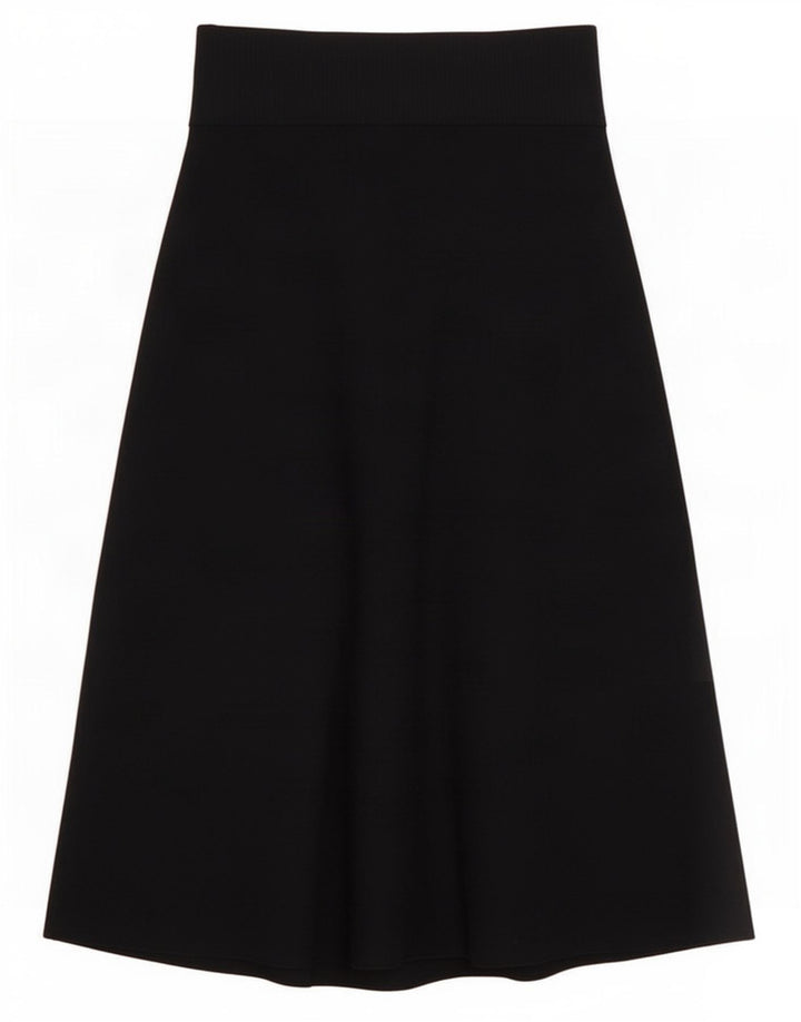 Cos Falda larga de punto para mujer pequeña W27 Lana azul marino