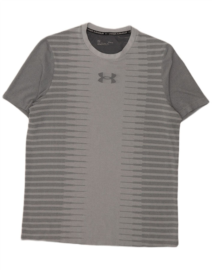 Under Armour Camiseta gráfica para hombre Top grande gris a rayas