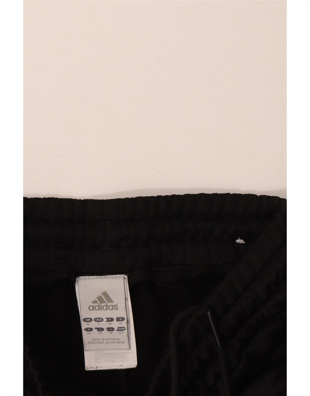 ADIDAS Pantalones de chándal para mujer UK 10 Small Black Poliéster