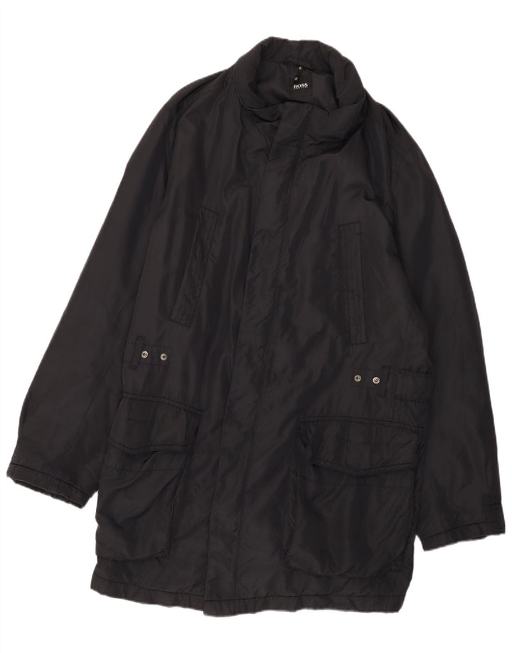 Abrigo Hugo Boss Hombre IT 50 Grande Poliamida Negro