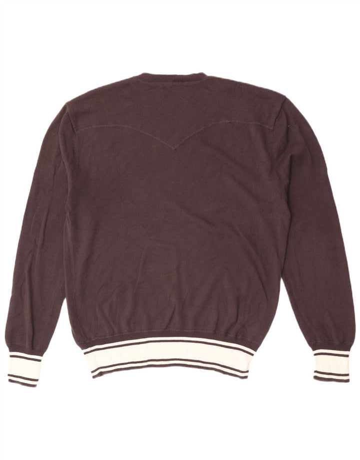 Levi's Jersey de cuello redondo para hombre XL Algodón marrón