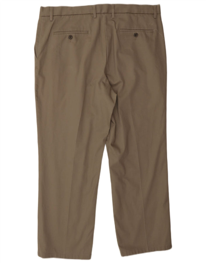 DOCKERS Pantalón chino de corte clásico para hombre W38 L29 Algodón beige clásico