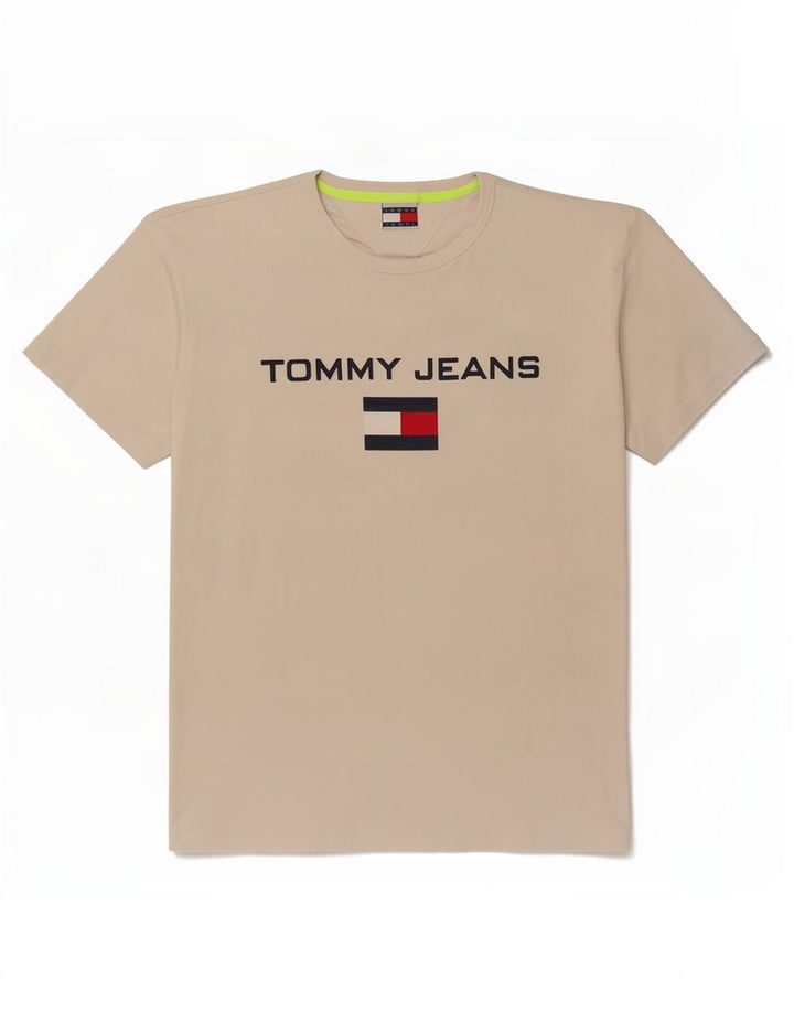 Tommy Hilfiger Camiseta gráfica para hombre Top Algodón beige medio