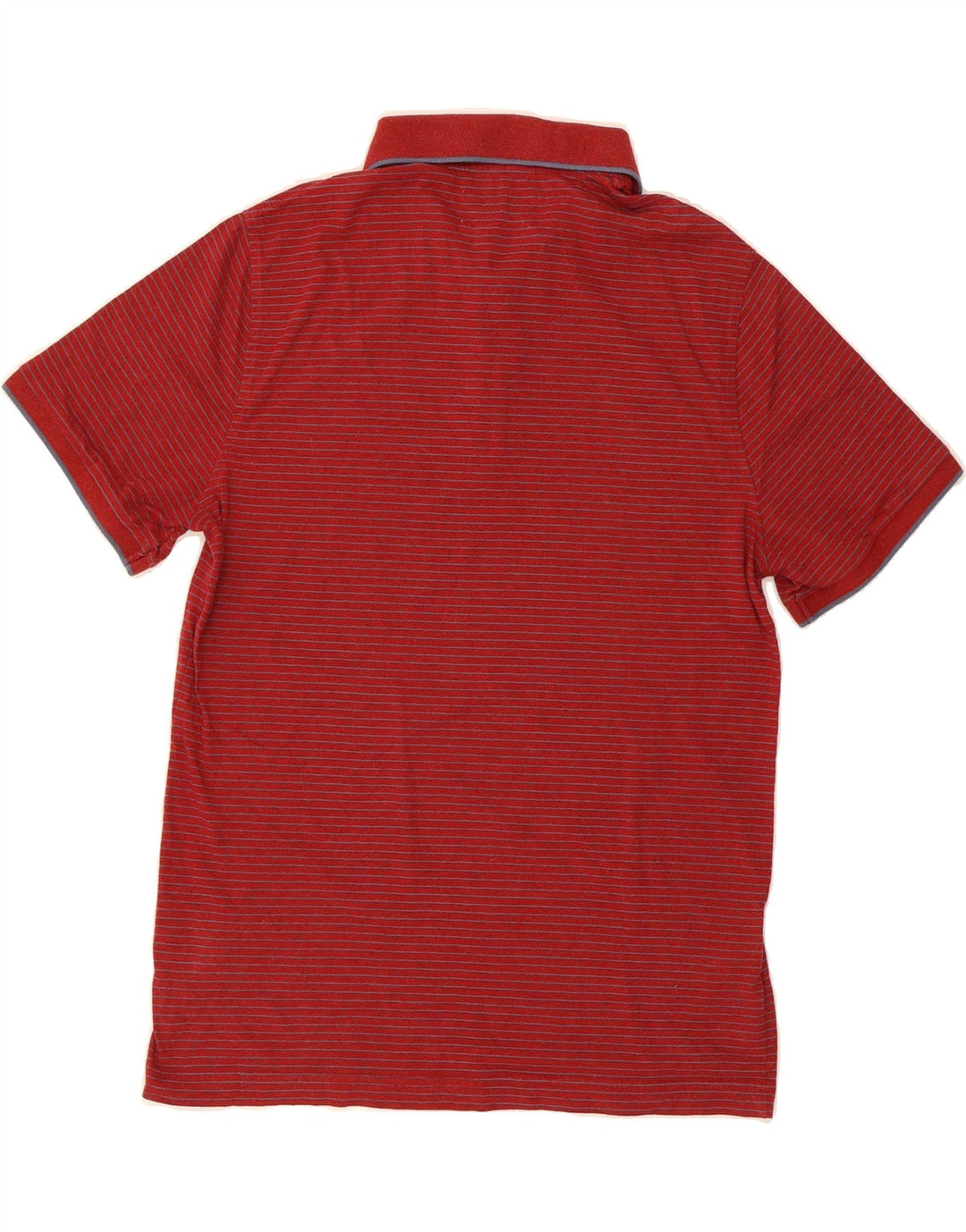 PENGUIN Mens Polo Shirt Large Red Striped Cotton Vintage Penguin and Second-Hand Penguin from Messina Hembry 
