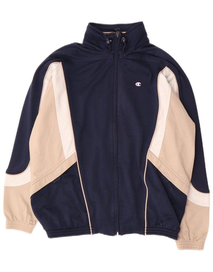CHAMPION Chaqueta de chándal para niño 13-14 años Azul marino Colorblock
