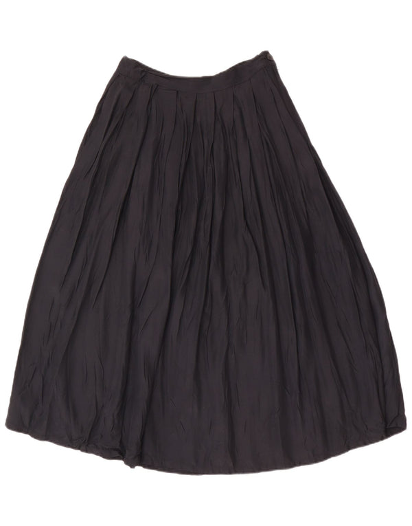 Stefanel Falda Plisada De Cintura Alta Para Mujer IT 42 Medium W26 Viscosa Negra