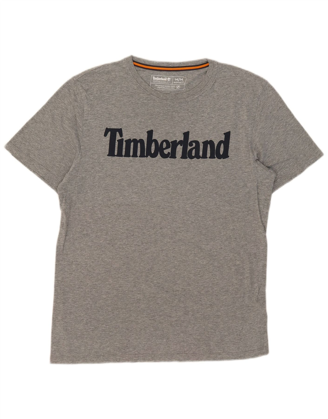 Timberland Camiseta gráfica de ajuste regular para hombre Top de algodón gris medio