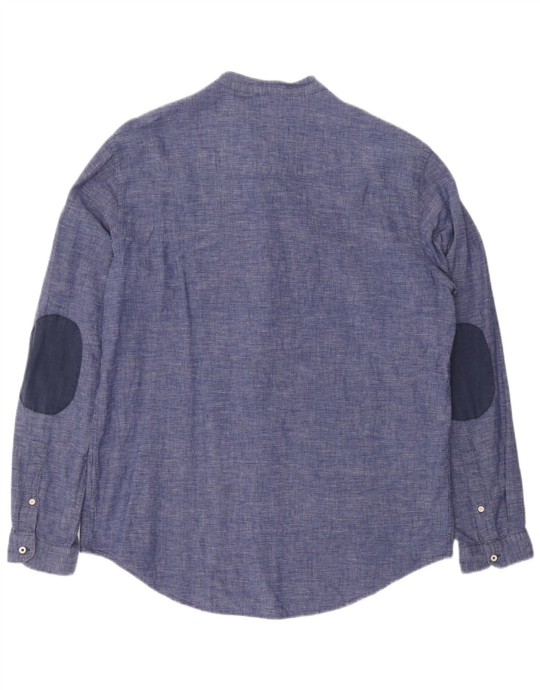 Zara Hombre Camisa Jersey Super Slim Fit XL Algodón Azul