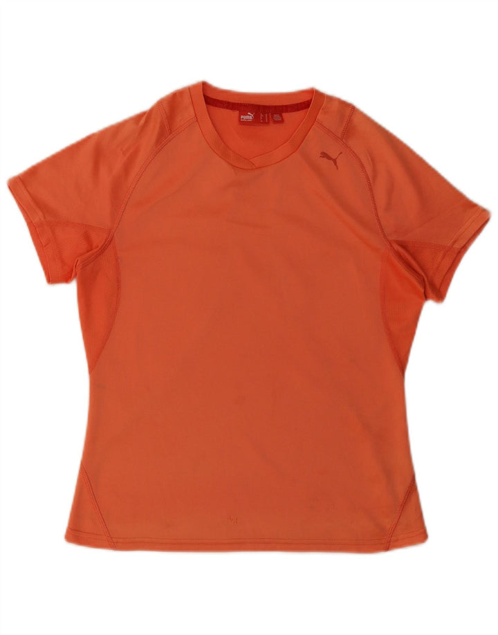 Puma Camiseta para mujer Top UK 12 Medio Naranja Poliéster