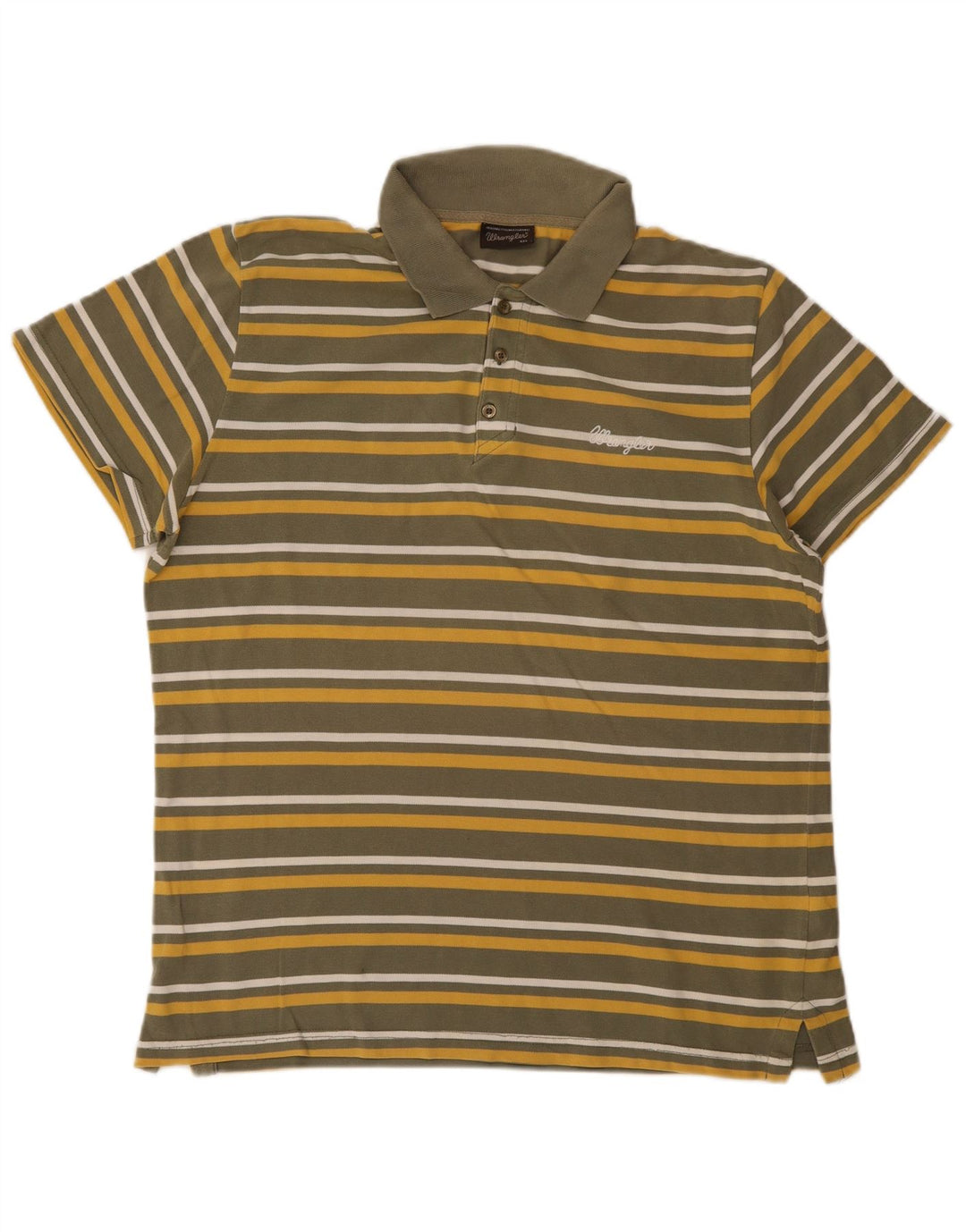 Wrangler Polo para hombre 2XL Caqui Rayas