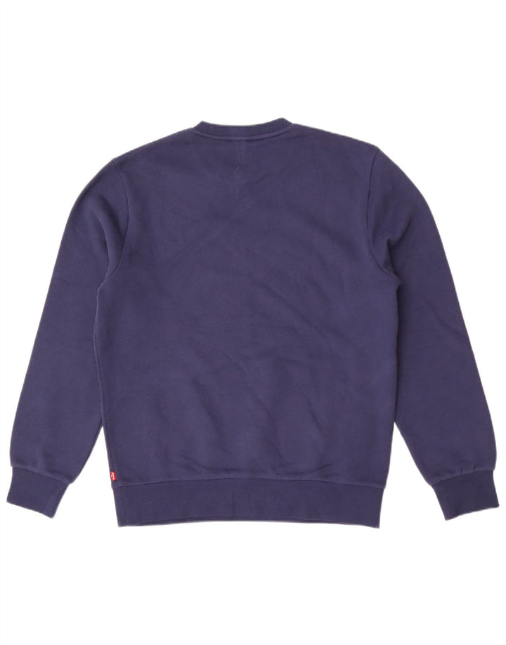 Levi's Mens Graphic Standard Fit Sudadera Jumper Pequeño Azul Marino Clásico