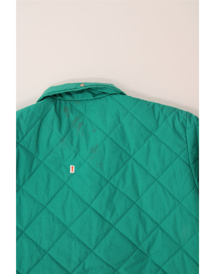 FILA Womens Quilted Jacket IT 46 Large Turquoise Polyester Vintage Fila and Second-Hand Fila from Messina Hembry 