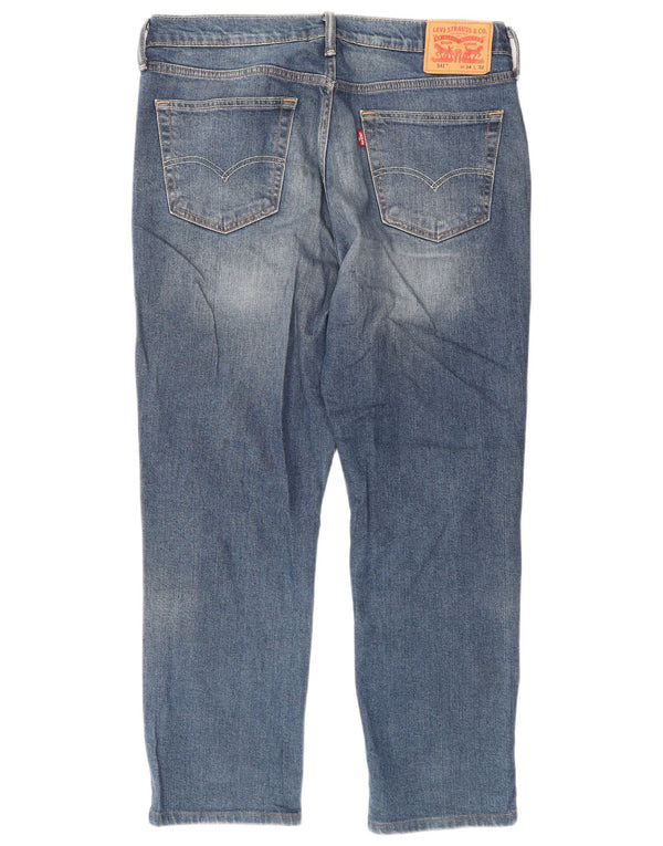 Levi's Jeans rectos atléticos 541 para hombre W34 L32 Algodón azul
