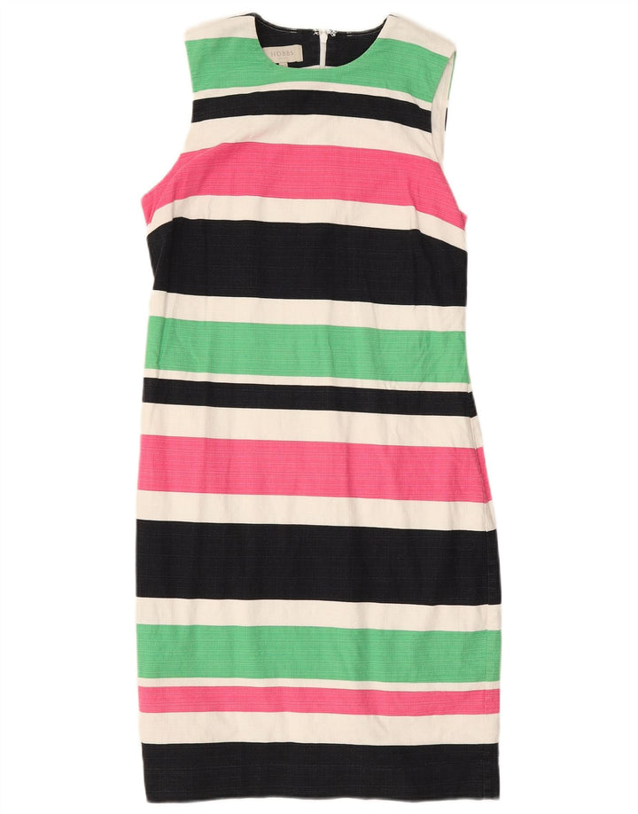 HOBBS Vestido tubo sin mangas para mujer UK 10 Pequeño multicolor a rayas