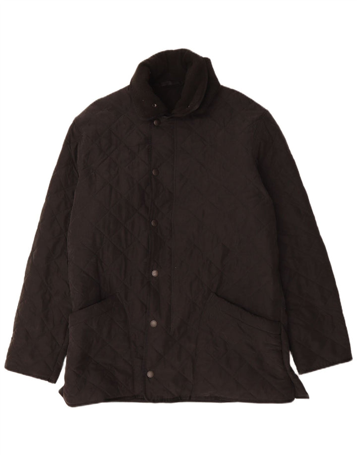 BARBOUR Chaqueta acolchada para hombre Reino Unido 40 Grande Negro