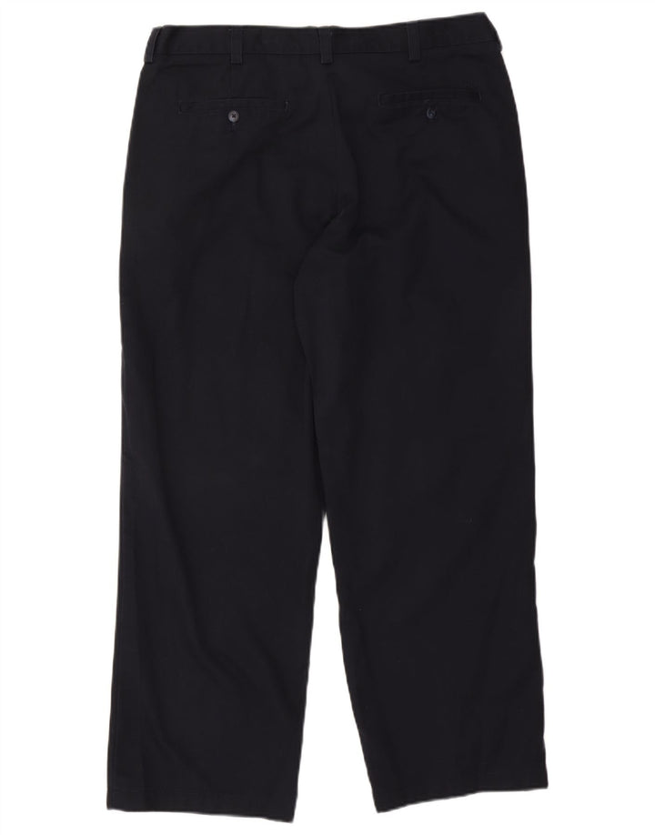 IZOD Pantalón chino recto para hombre W36 L29 Algodón azul marino