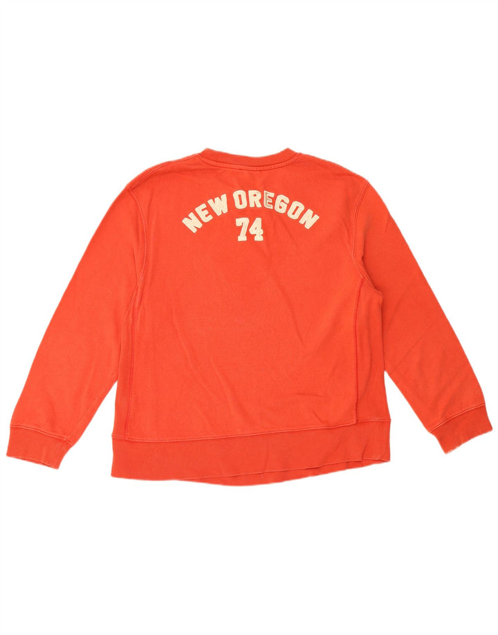 Zara Mujer Sudadera Gráfica Jumper UK 14 Medium Rojo Algodón