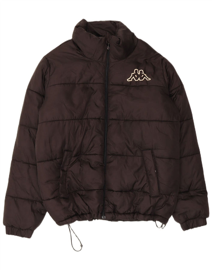 KAPPA Chaqueta acolchada para hombre UK 40 Large Poliéster negro