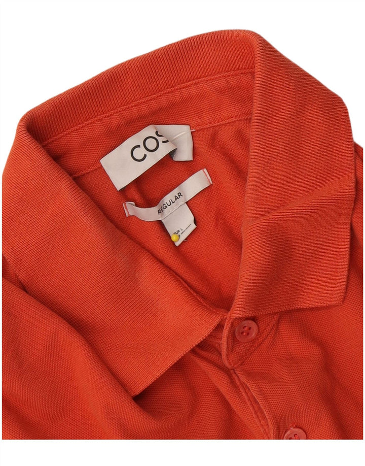 Cos Polo regular para hombre, talla grande, naranja