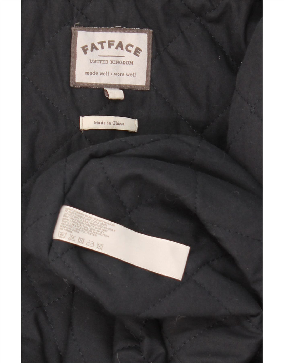 Parka con capucha para mujer Fat Face UK 44 Mediano Azul marino Poliéster