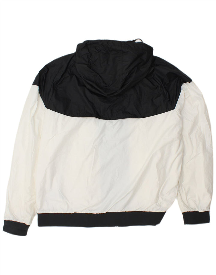 NIKE Hombre Chándal con capucha Top Jacket XL Blanco Colorblock Poliéster