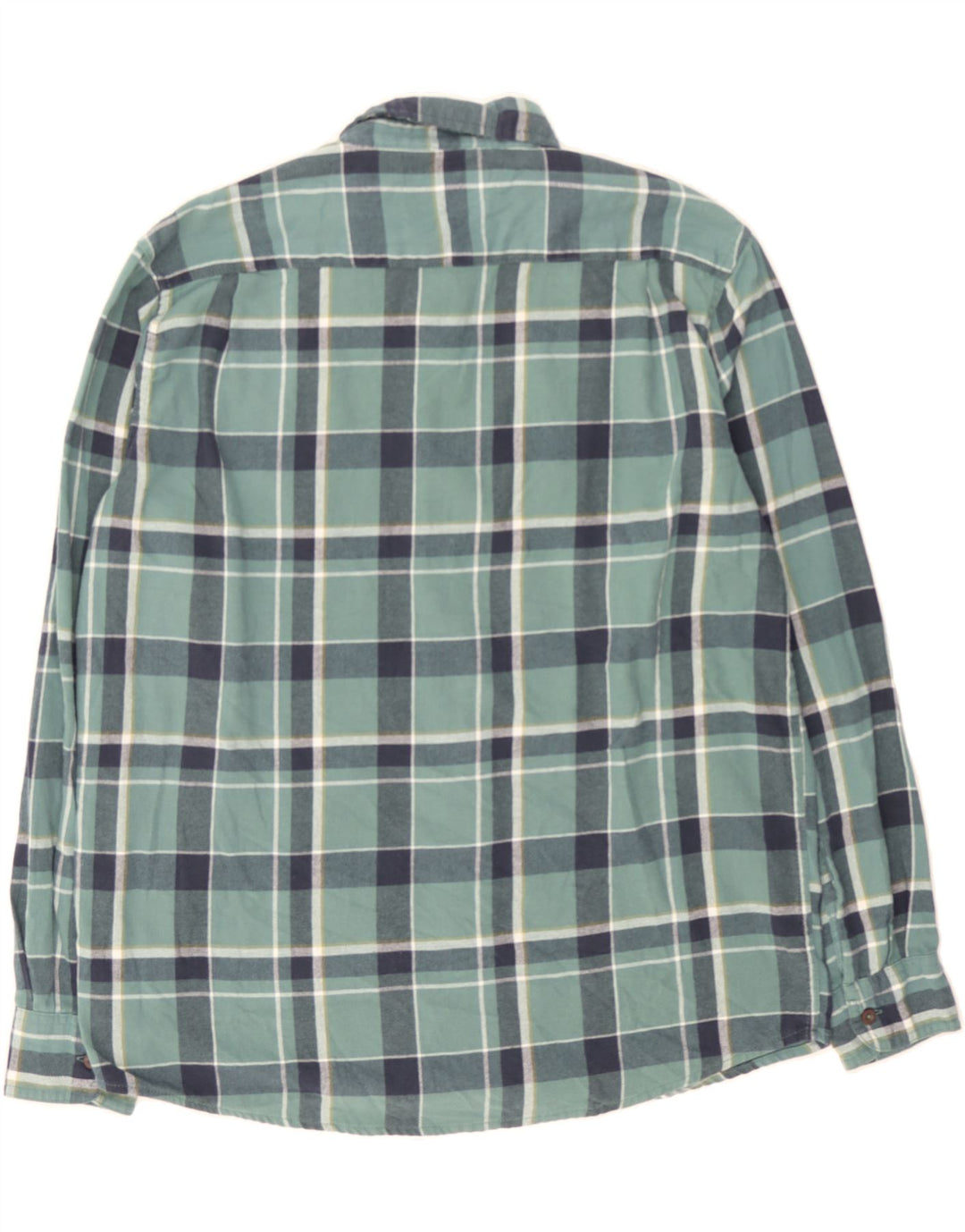 WRANGLER Mens Flannel Shirt Large Blue Check Cotton Vintage Wrangler and Second-Hand Wrangler from Messina Hembry 