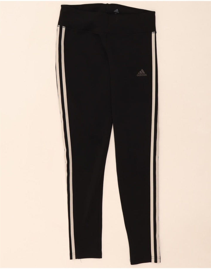 ADIDAS Leggings Climalite para mujer Reino Unido 8/10 Pequeño Poliéster negro
