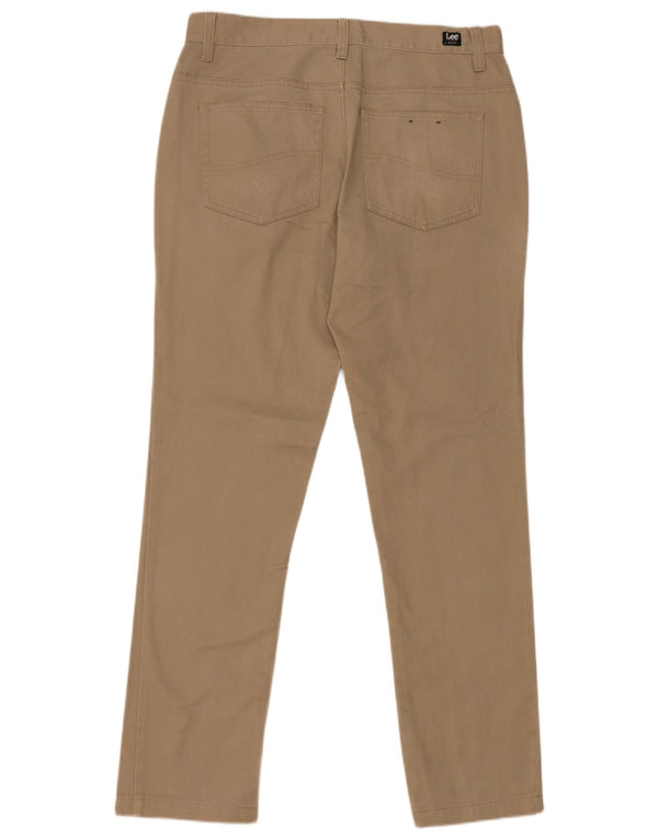 Pantalones informales ajustados Lee para hombre W32 L32 Algodón beige