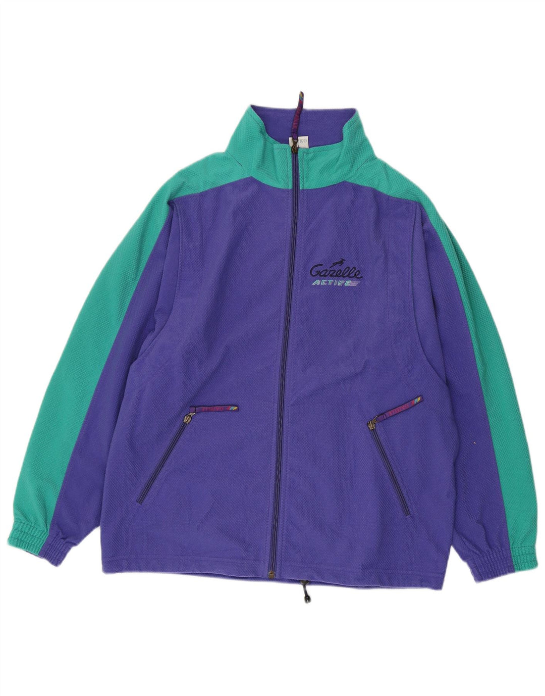 GAZELLE Chaqueta de chándal para hombre con bloques de color morado grande Poliéster