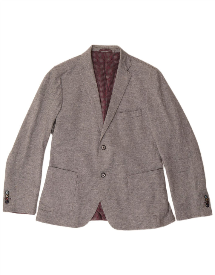 John Barritt Chaqueta tipo blazer de 2 botones para mujer IT 50 XL Algodón gris