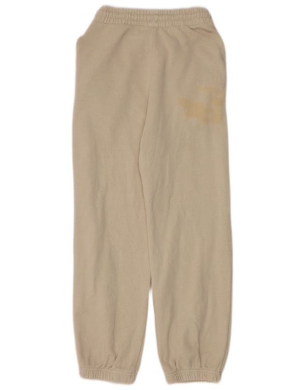 Zara Mujer Pantalones De Chándal Joggers UK 10 Small Beige Algodón