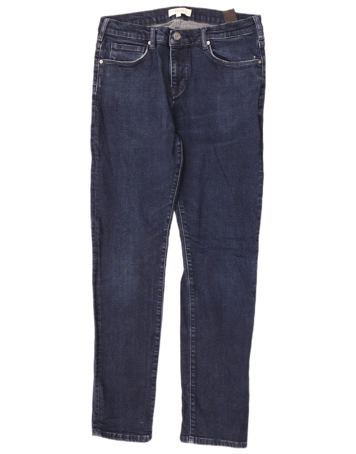Vaqueros ajustados para hombre Reiss W34 L30 Algodón azul marino