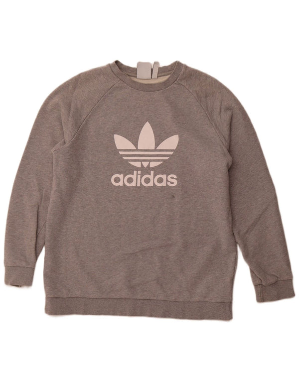 ADIDAS Sudadera gráfica para hombre Jumper Large Gris Algodón