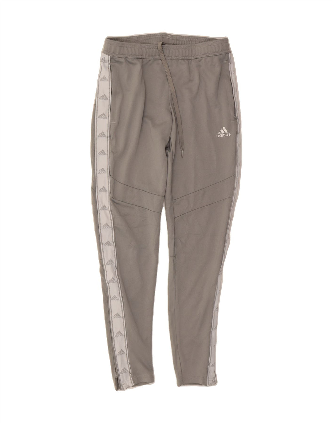 ADIDAS Womens Graphic Tracksuit Trousers UK 8/10 Small  Grey Polyester Vintage Adidas and Second-Hand Adidas from Messina Hembry 