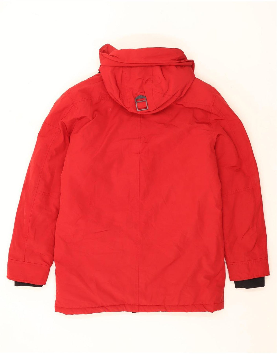 ZARA Chaqueta cortavientos con capucha para hombre UK 40 Large Rojo