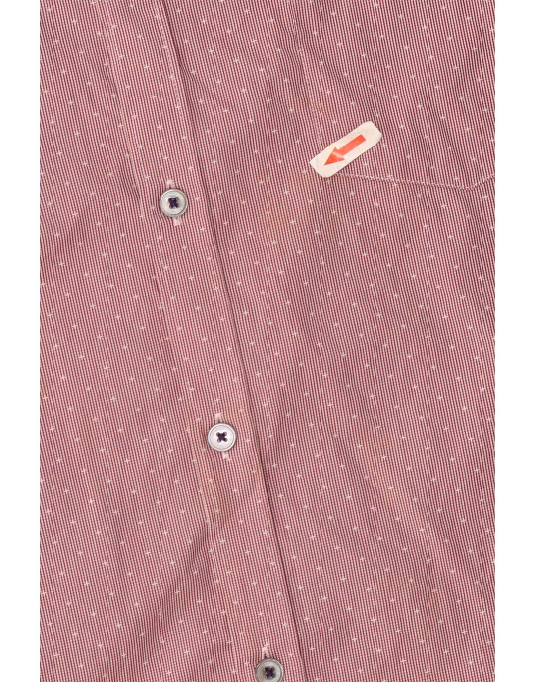 Ted Baker Camisa para hombre Talla 5 XL Algodón a rayas rojas