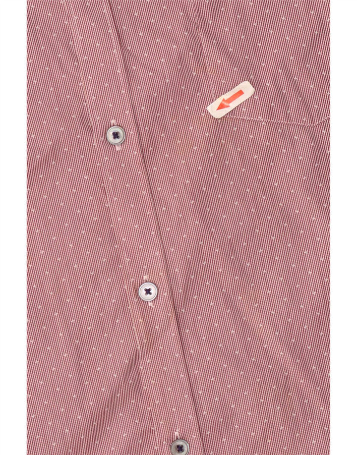 Ted Baker Camisa para hombre Talla 5 XL Algodón a rayas rojas