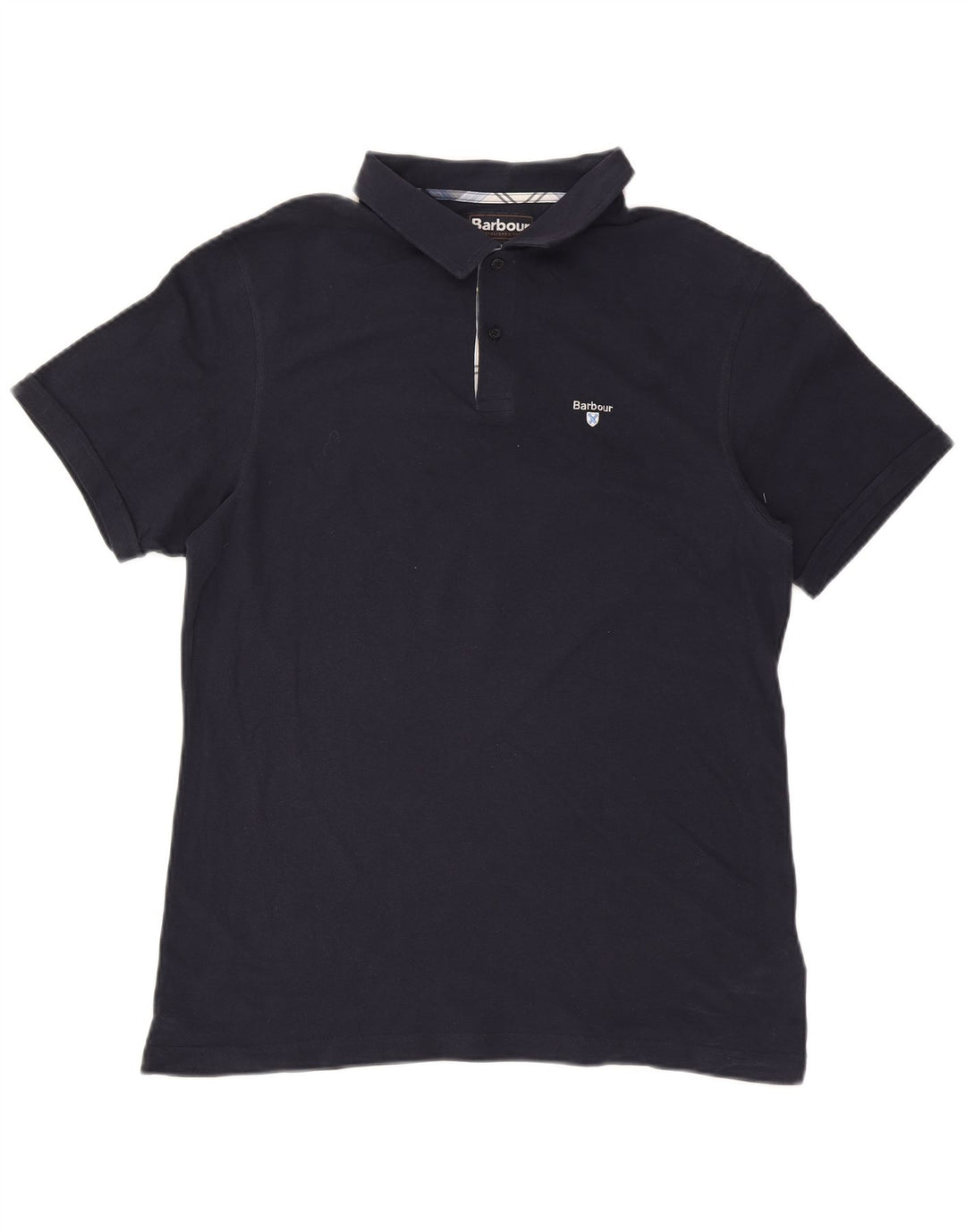 Polo Barbour Hombre XL Algodón Azul Marino