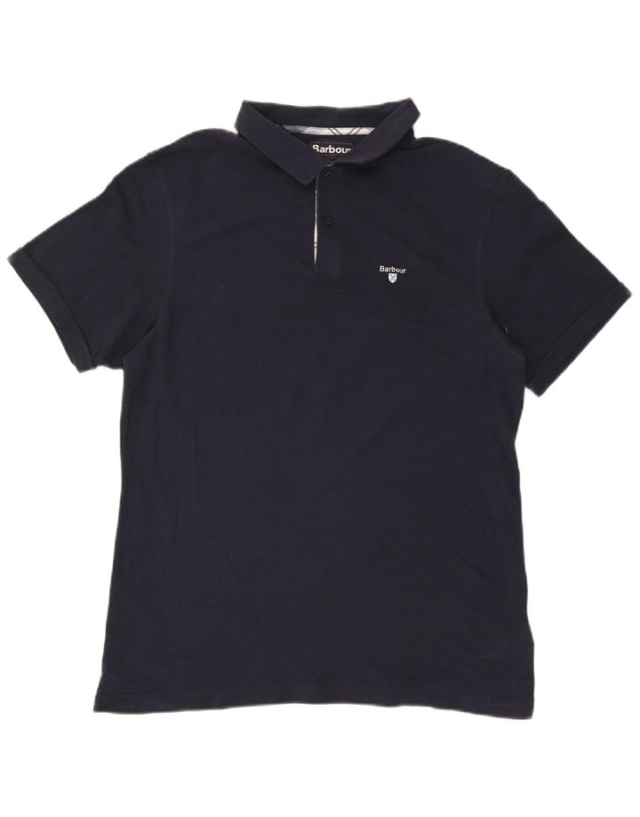 Polo Barbour Hombre XL Algodón Azul Marino