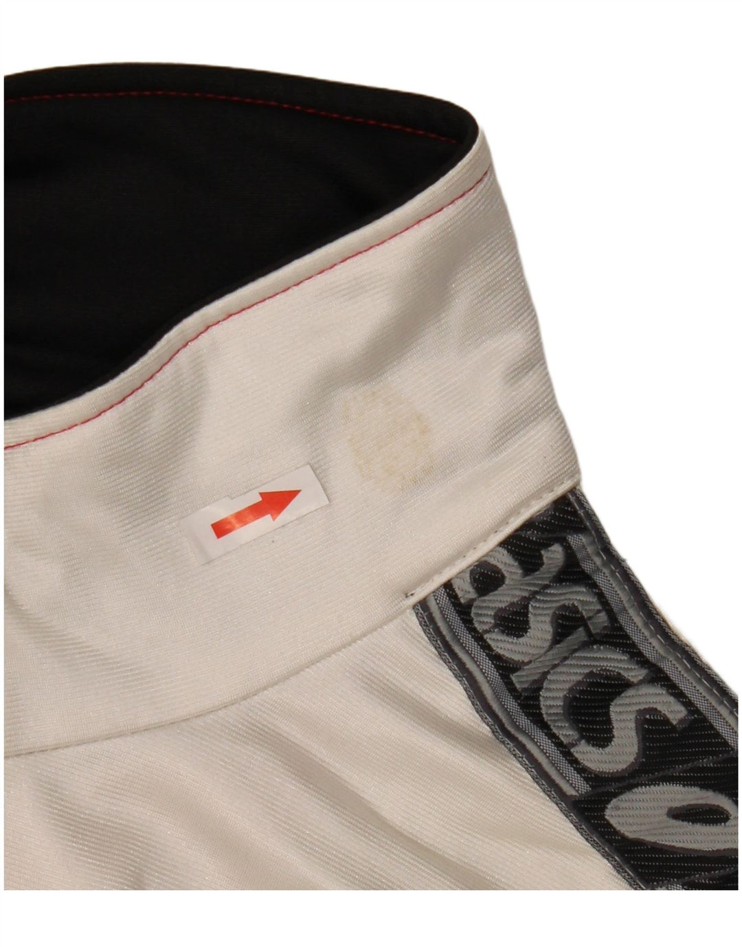 Asics Chaqueta Top De Chándal Con Gráfico Para Hombre IT 48 Nylon Color Block Mediano Rojo