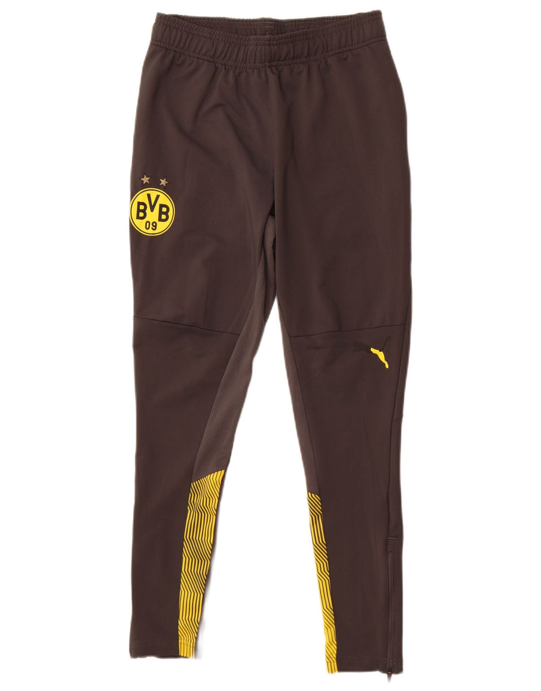 Puma Mujer BVB Dortmund Chándal Pantalones UK 10 Pequeño Gris Colorblock